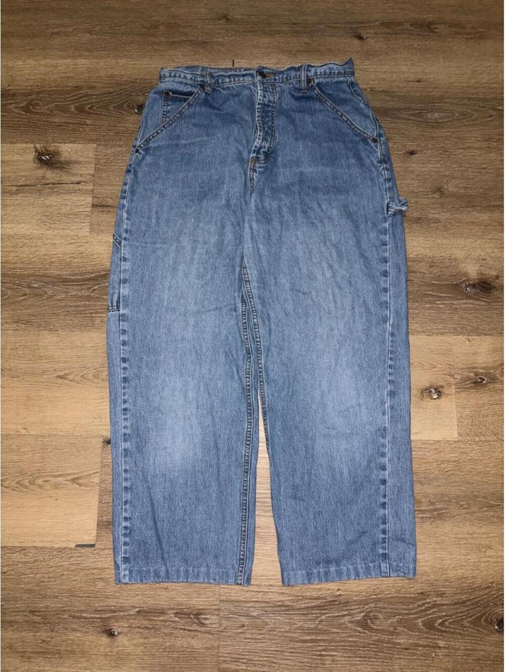 Route 66 Baggy Carpenter Jeans Size 13/14 Blue Denim Y2K